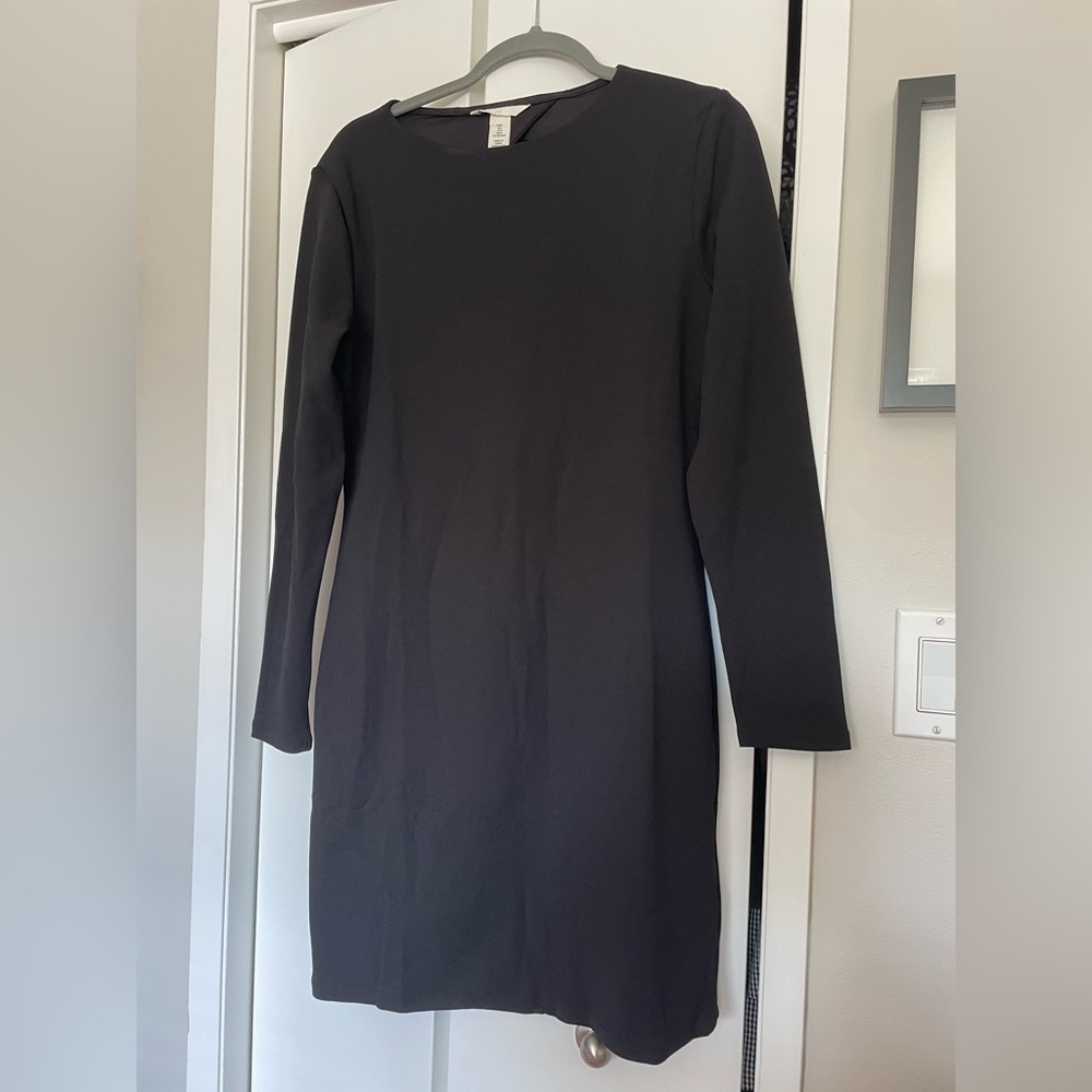 H&M Black Long Sleeve Dress